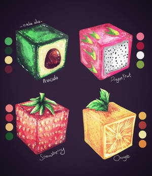 Fruit cubes