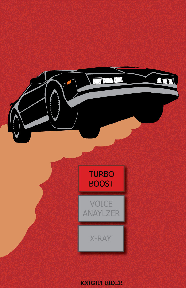 Knight Rider Minimal Movie Poster by PunkIn-Kitty on DeviantArt