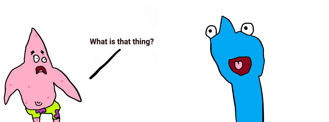 Disoriented Patrick Patrick Confused about Clarence by Ajthebusguy on DeviantArt