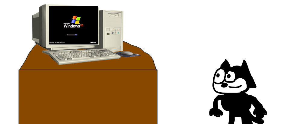 Felix The Cat Starting His Windows XP Computer by Ajthebusguy on DeviantArt