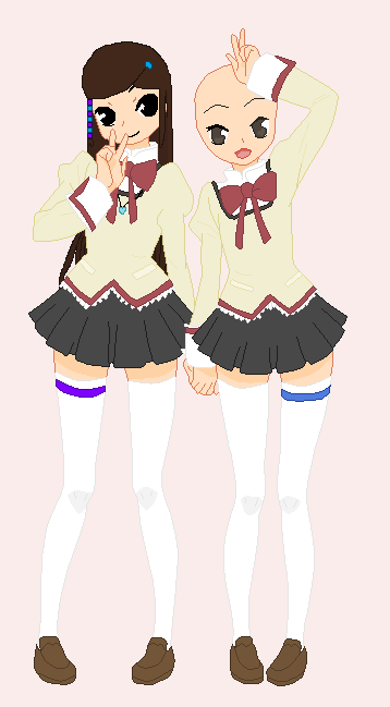 Madoka Magica School Uniform Collab