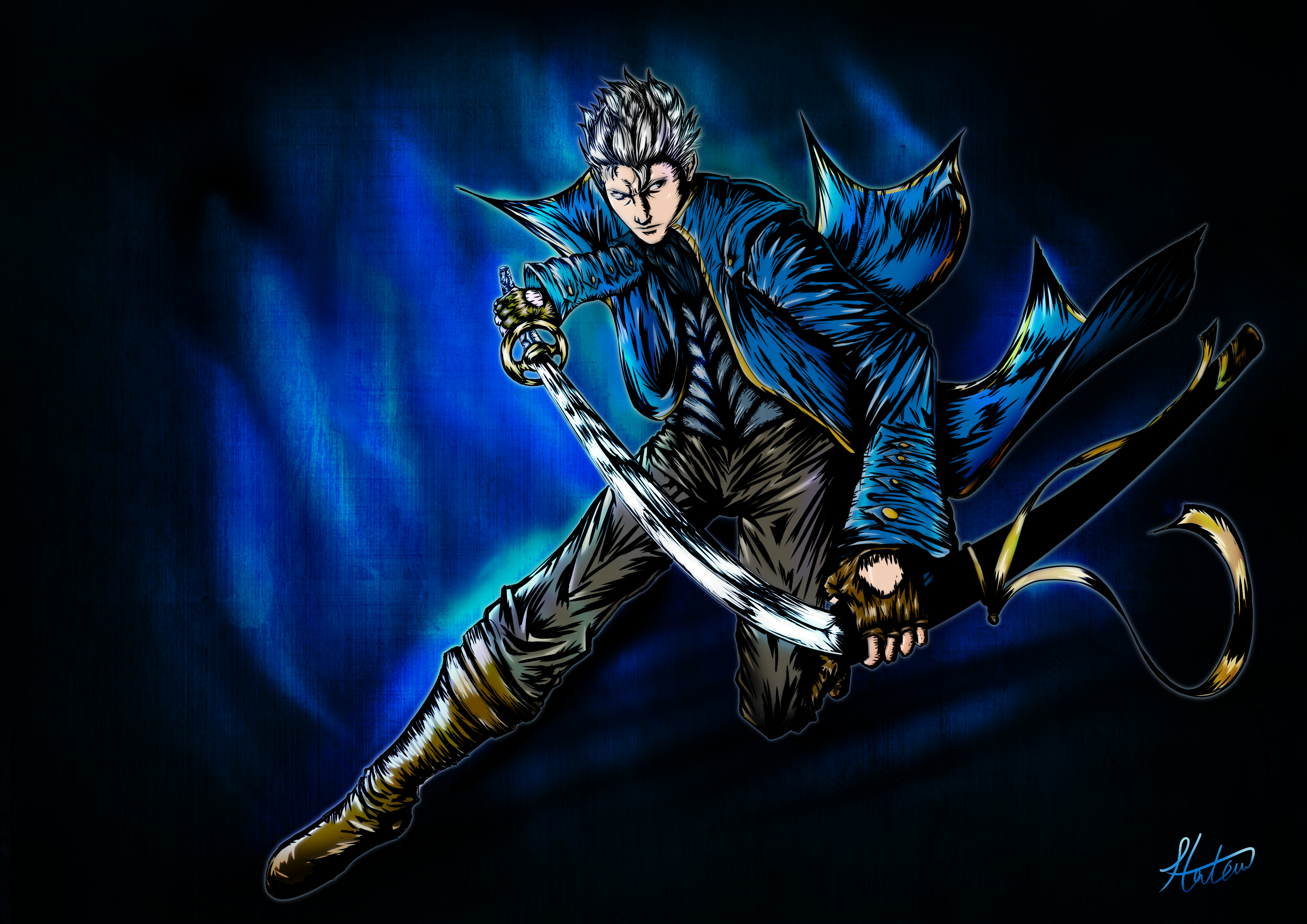Vergil, Devil May Cry, by @Holdp_A #devilmaycry #art