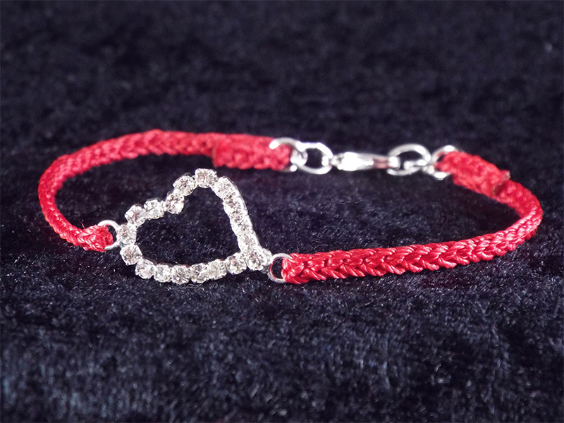 Woven In Love Flat Kumihimo Bracelet