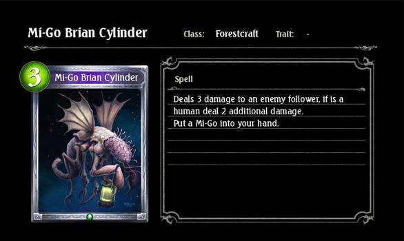 Lovecraftian Shadowverse - Mi-Go Brain Cylinder