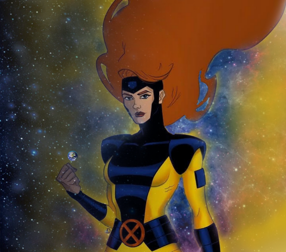 Madelyne Pryor possessed Cosmic Gaea by Vincentpalomo2 on DeviantArt