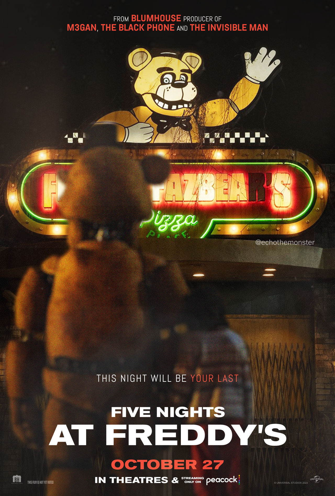 Five Nights At Freddy's Security Breach Poster by SirBlueStudios