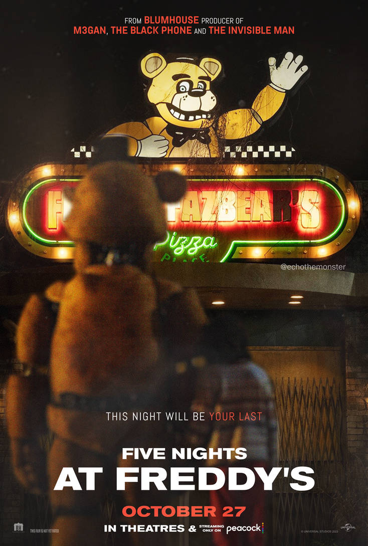 FNAF Movie Poster Concept (US) by echothemonster on DeviantArt FNAF Movie Poster Concept (US) by echothemonster on DeviantArt