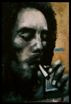 Bob Marley Fumando