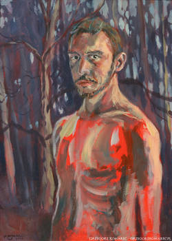 Selfportrait with the red inside