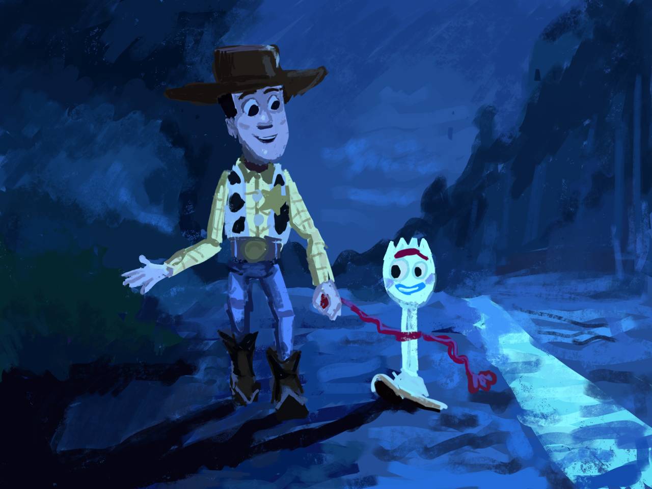 Woody And Forky By RhyanAbbott On DeviantArt woody-and-forky-by-rhyanabbott-on-deviantart