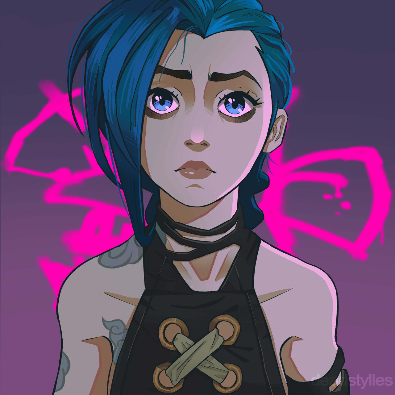 Jinx  Arcane by deadstylles on DeviantArt