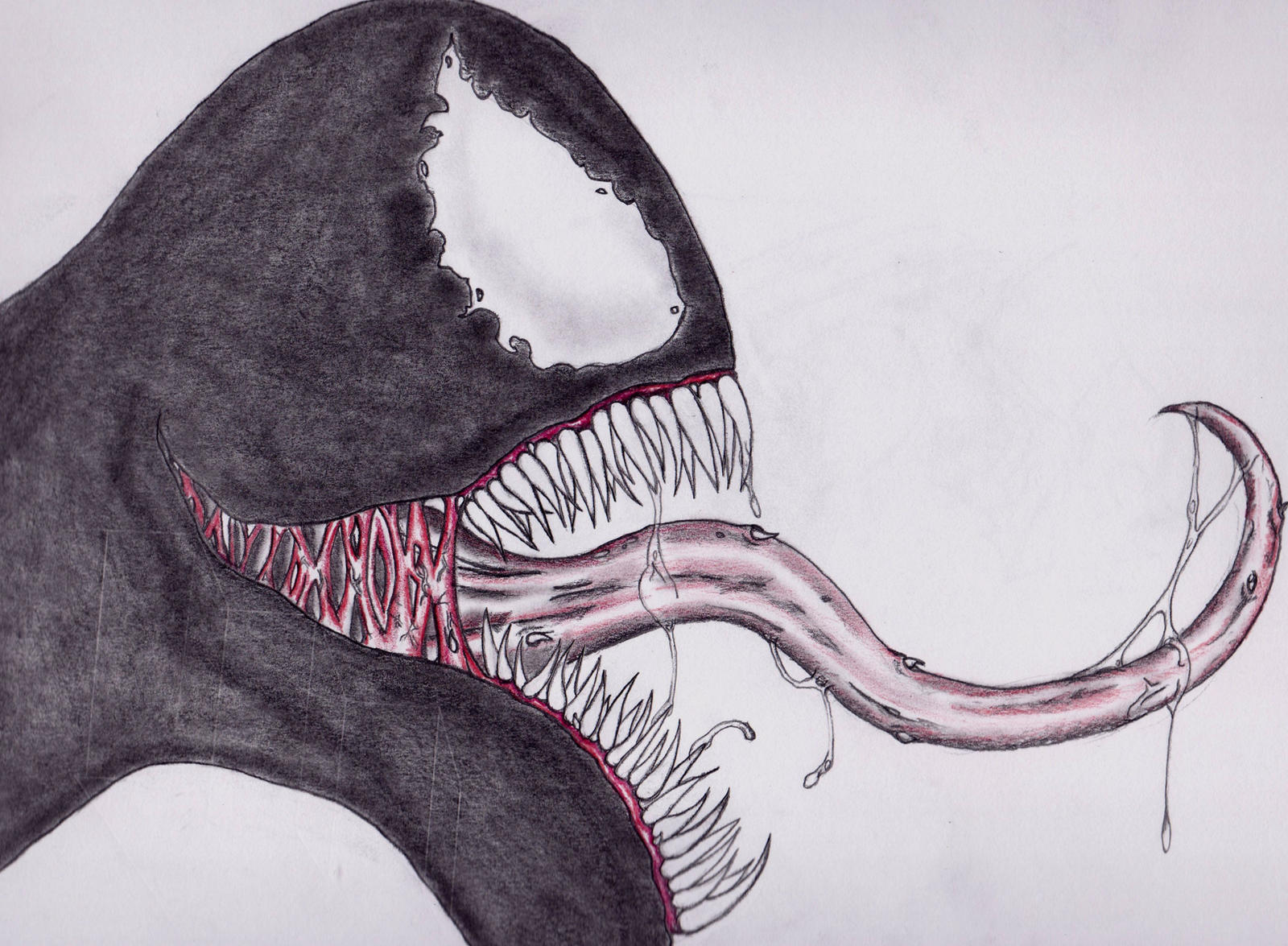 Venom and his tongue by Dragon8or on DeviantArt