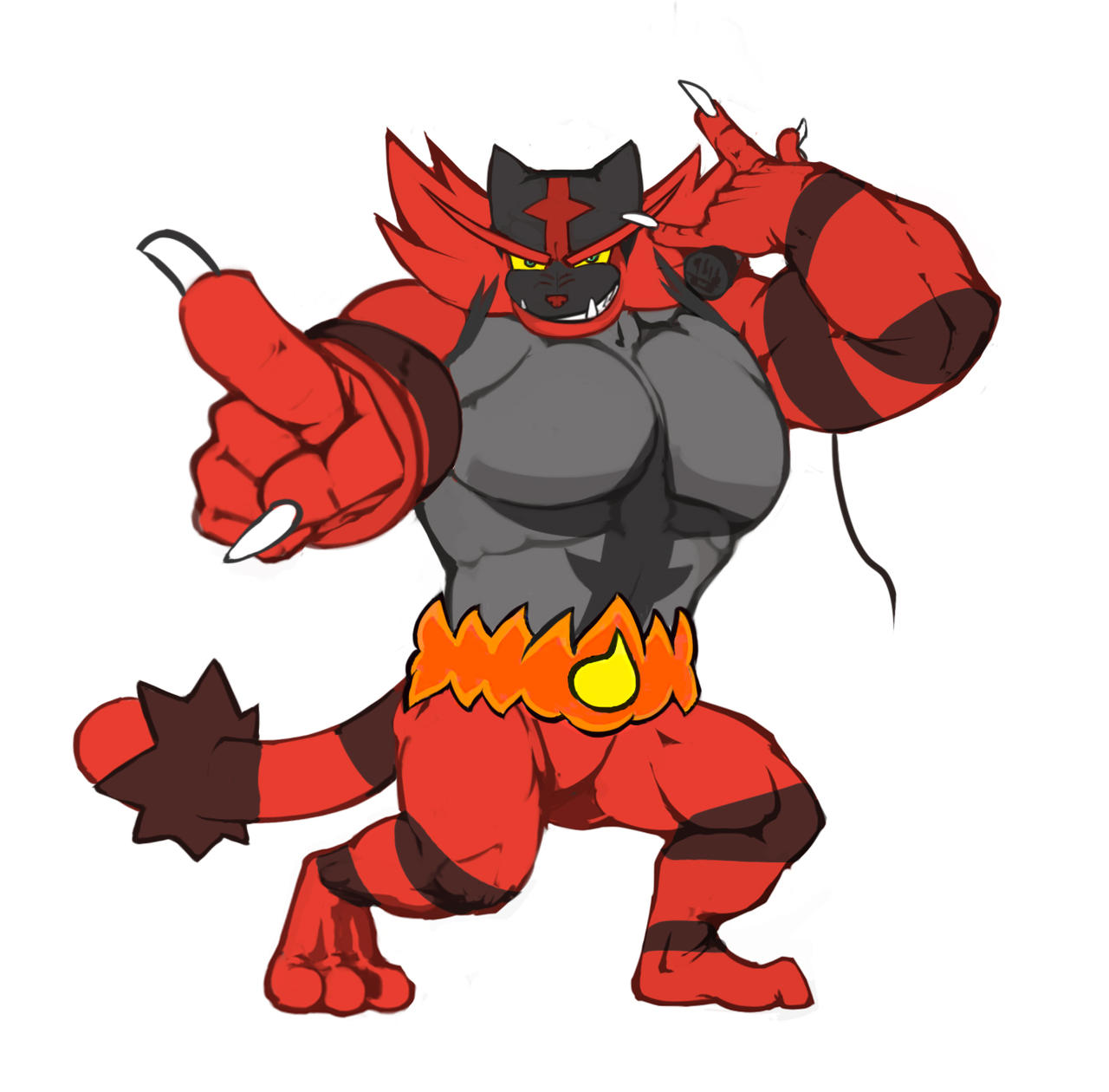 Incineroar by Seirmo on DeviantArt