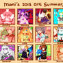 MANI ART SUMMARY 2013