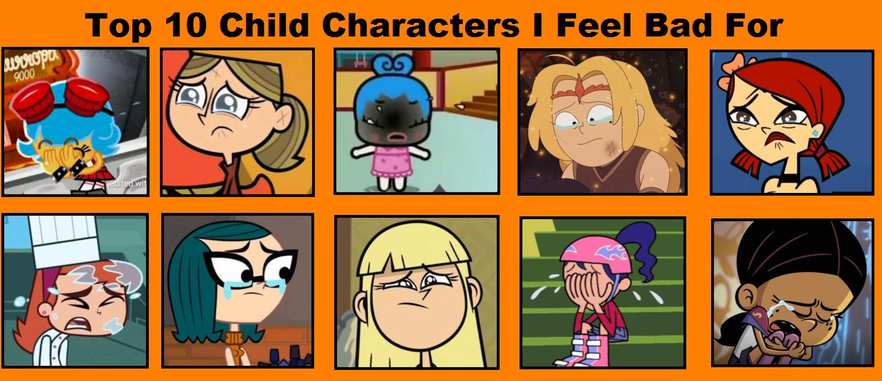 Bad Character Deviantart Top 10 Child Characters I Feel Bad For (Girls) by CartoonFanTheThird on ...