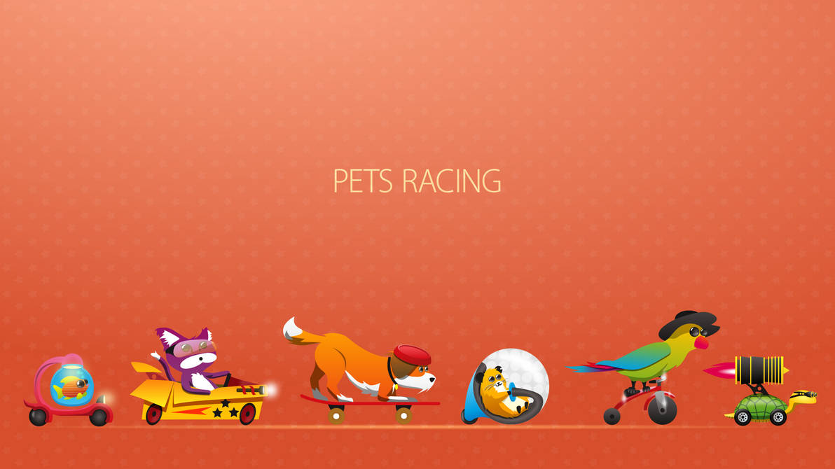 Wallpaper Pets Racing by minibraun on DeviantArt