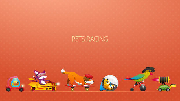 Wallpaper Pets Racing