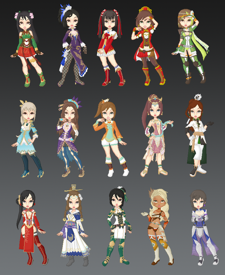 DW - DW8 Girls Collection by cutepiku on DeviantArt