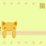 Yellow Neko Chan Wallpaper