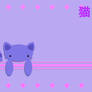 Purple Neko Chan Wallpaper