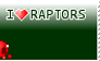 I love raptors stamp