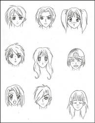 Anime faces