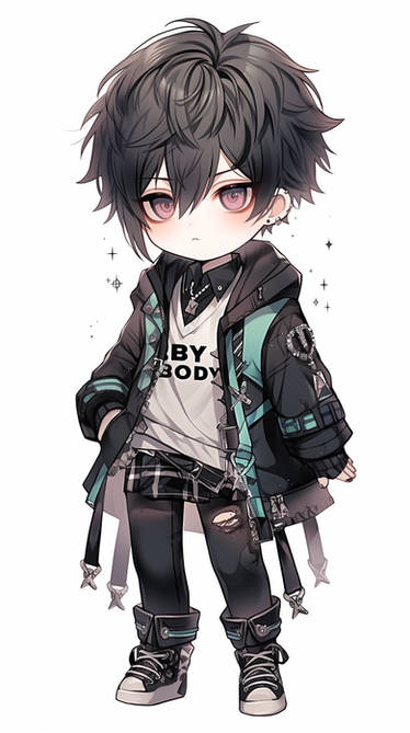 Teddy Boy anime chibi character 570