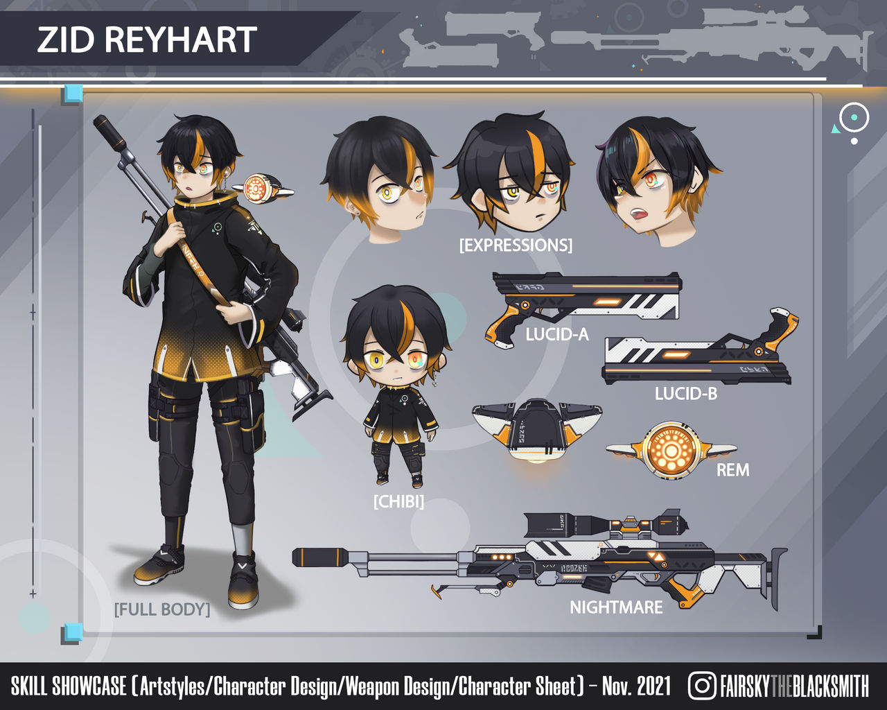 Nightowl Gunner - Character Sheet by FairskyTheBlacksmith on DeviantArt