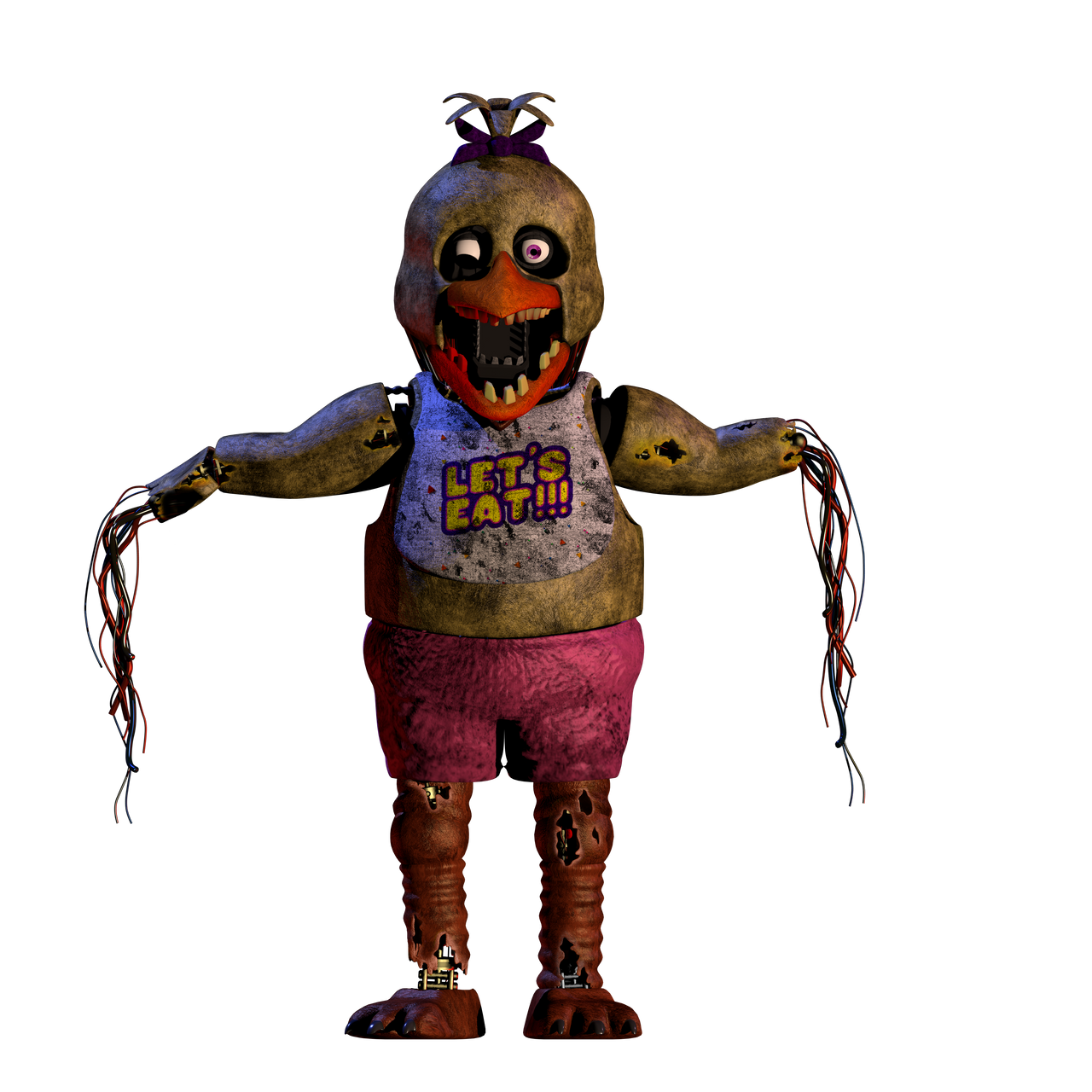 Withered Chica by Zoinkeesuwu on DeviantArt
