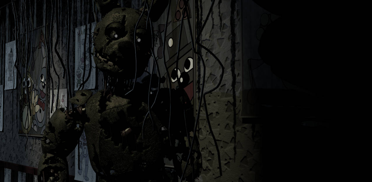 Confused Springtrap fnaf 3 c4d Trailer Hall with springtrap by amongusdc2minusspeed on ...