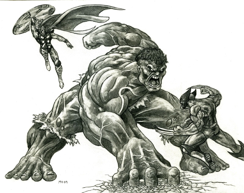 Hulk Vs Thor Wolverine Hulk Vs Thor Wolverine