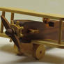 Wooden toy biplane