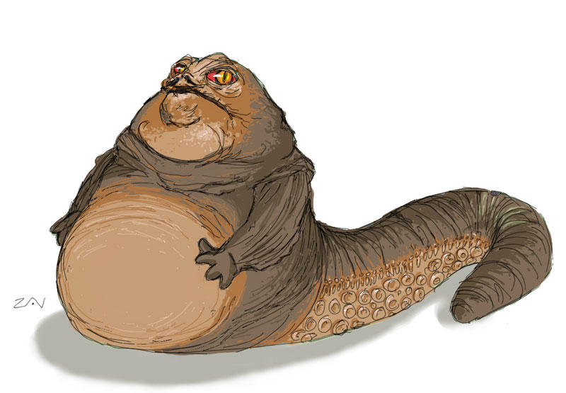 Jabba the Hutt by monkeyzav on DeviantArt