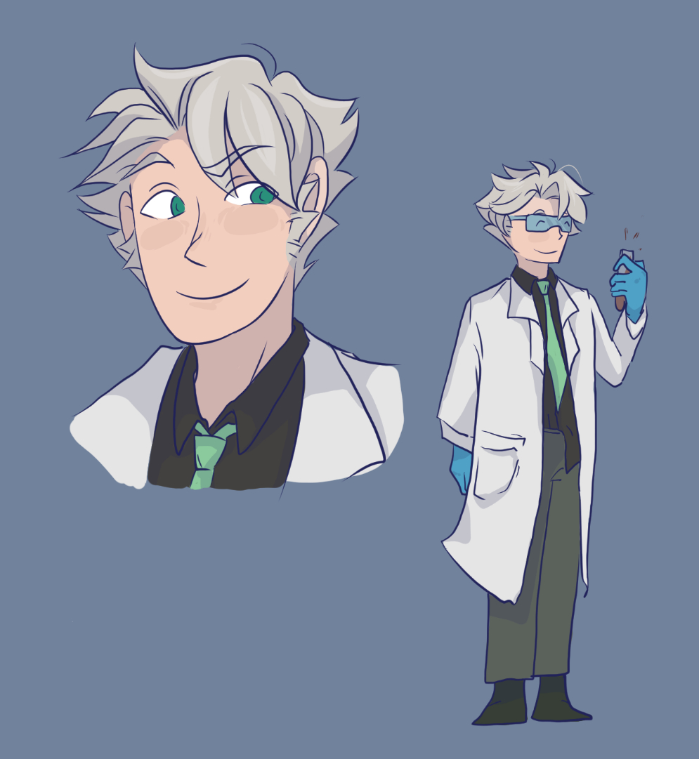 Mad scientist oc art contest entry by Dazzel-Almond on DeviantArt