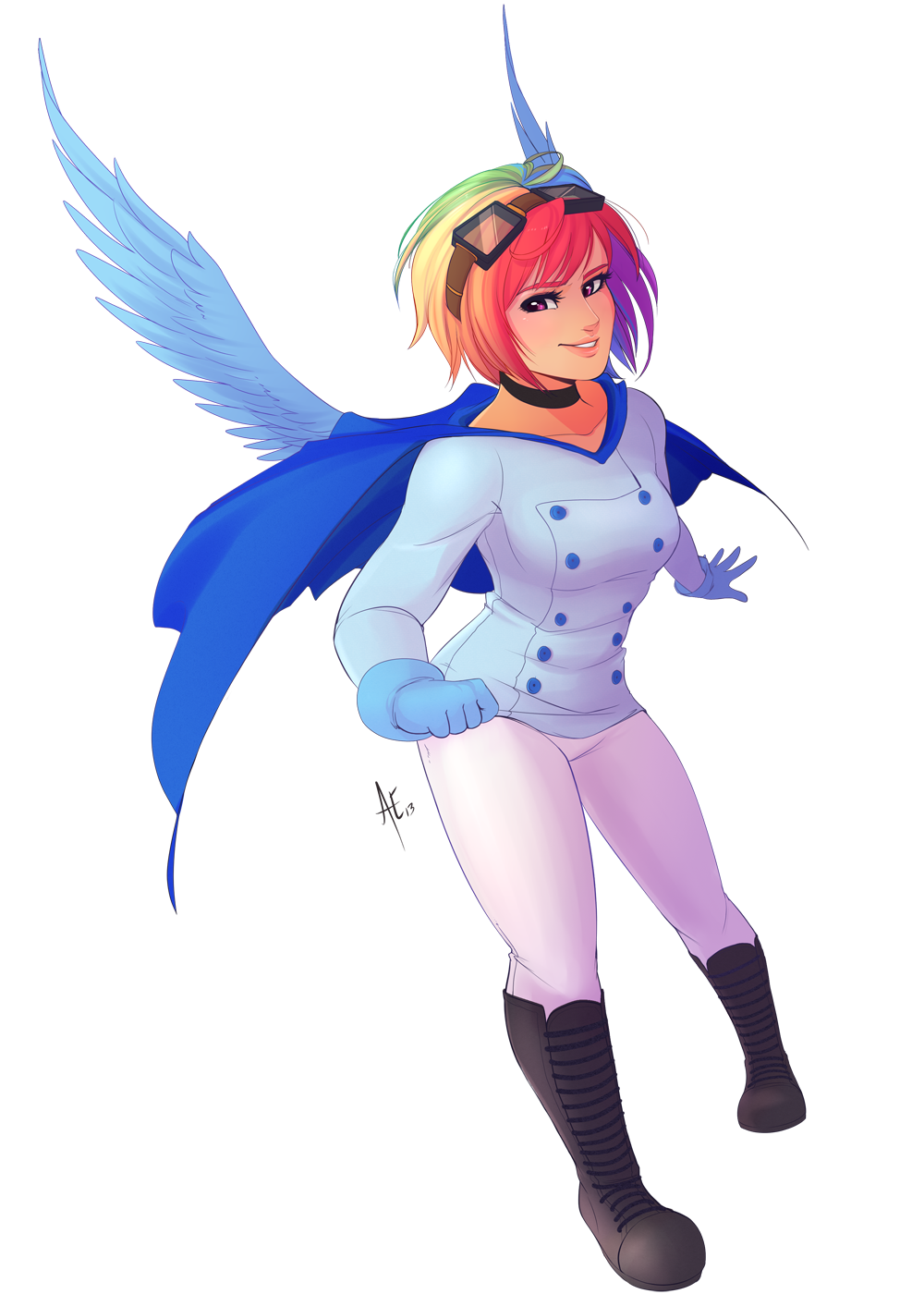 Winged Human Rainbow Dash