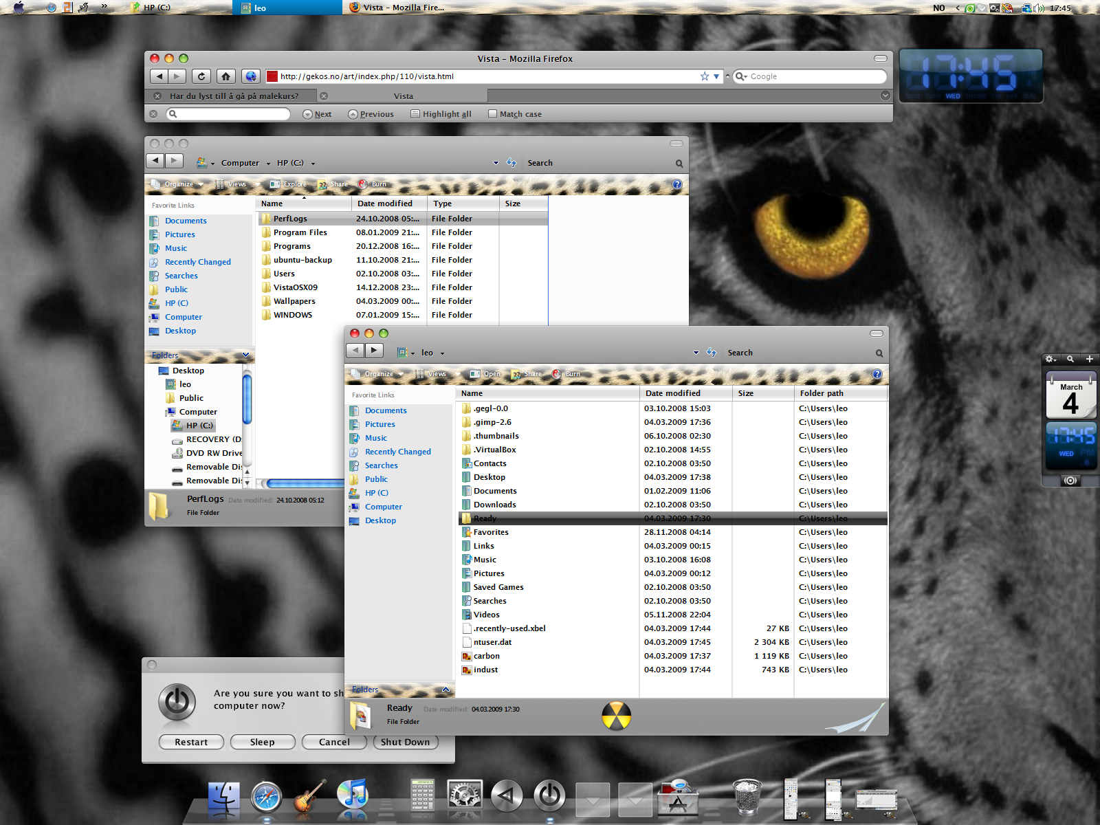 KING OSX VISTA LEOPARD