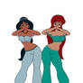 Request Jasmine and Ariel belly dancers