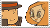 Layton x Rosetta Stamp