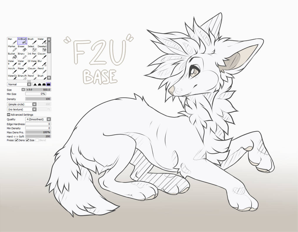 F2U canine base by NineSigns on DeviantArt