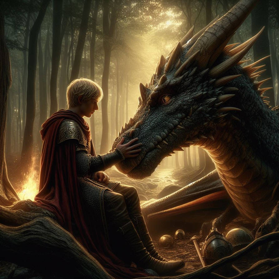 King Arthur and The Great Dragon by SummerMagicwood on DeviantArt