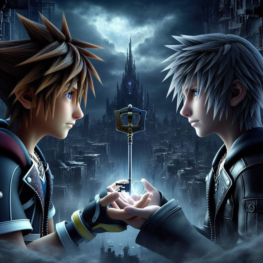Sora and Roxas by SummerMagicwood on DeviantArt