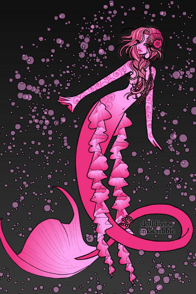 Pink Reverse Mermaid Pink Mermaid by SavannahllThellCat on DeviantArt