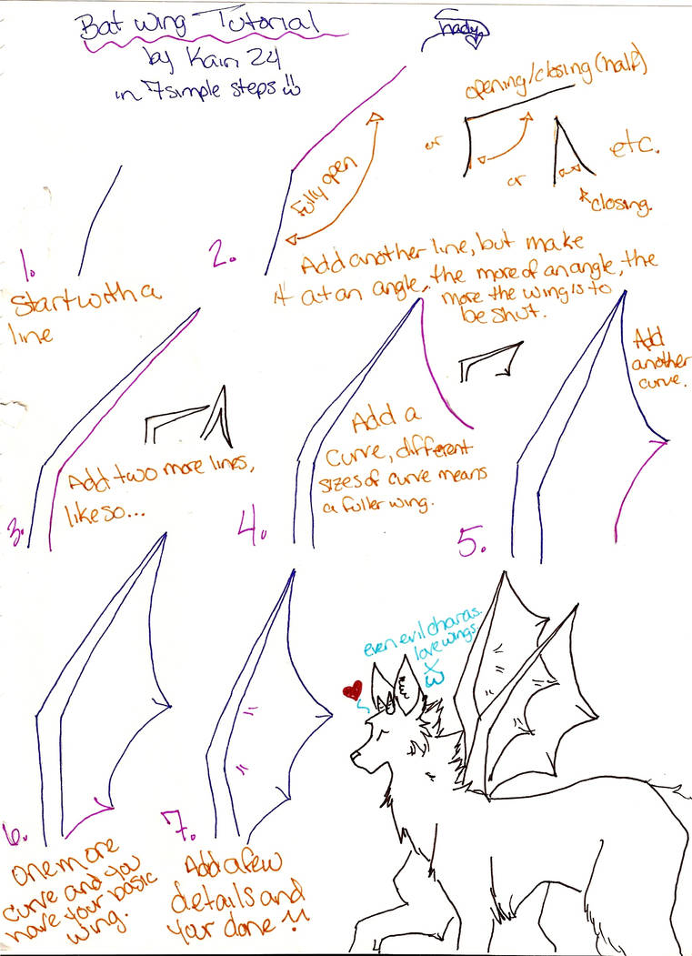 Bat Wing Tutorial by Kairi24 on DeviantArt