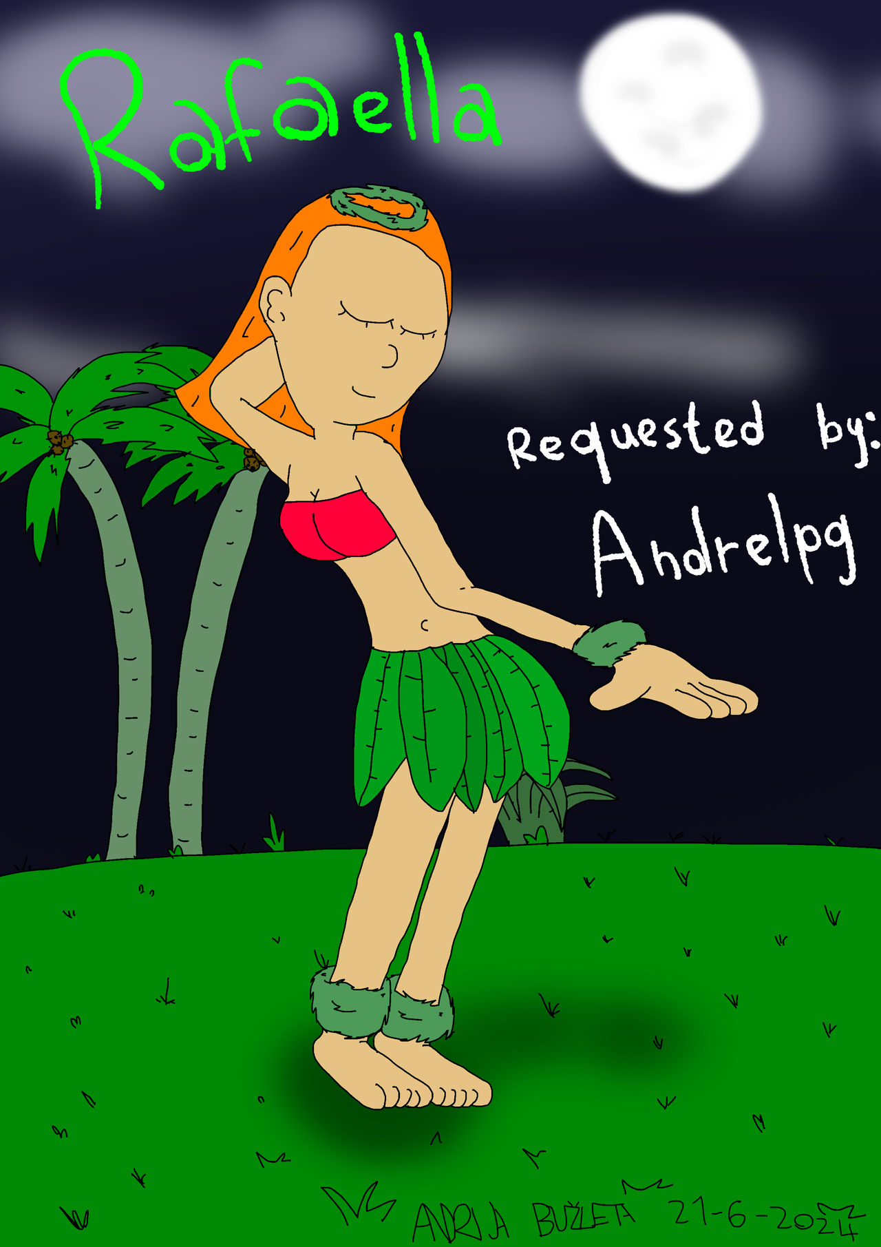 Hula Raferra Hula Rafaella (Requested by: Andrelpg) by MinilopkaStudios on DeviantArt
