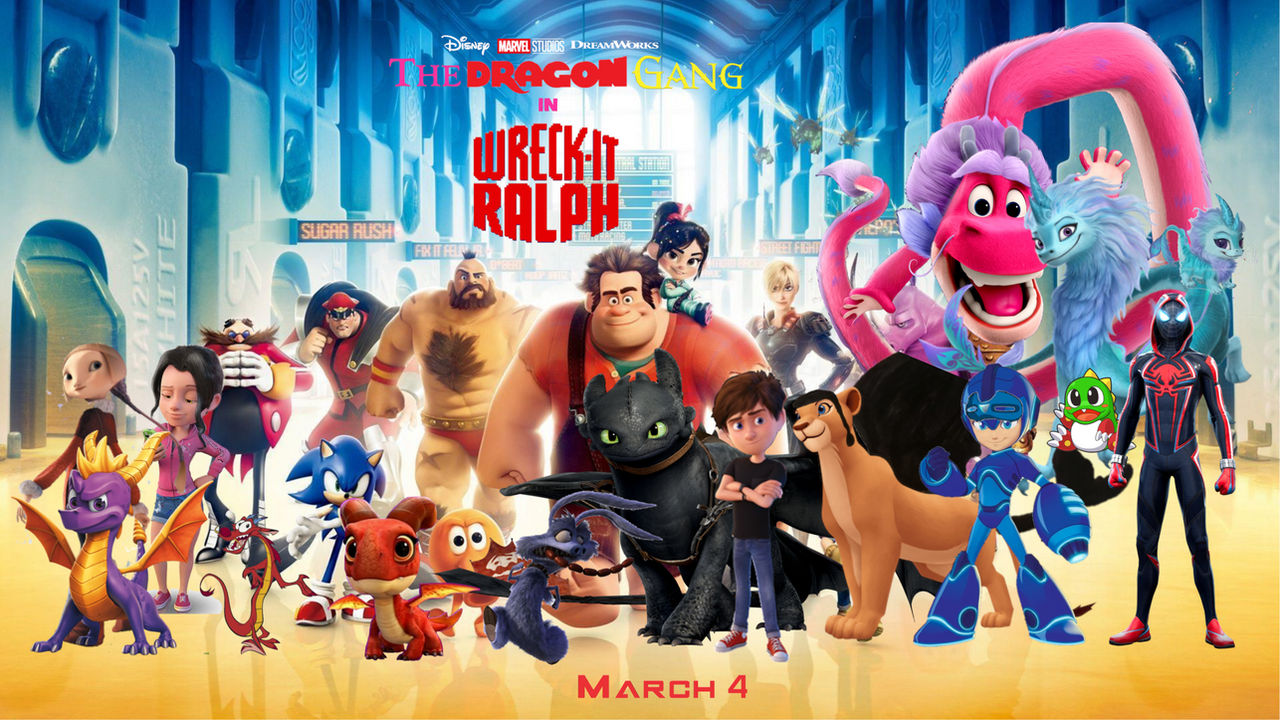 The Dragon Gang in Wreck-It-Ralph Poster by MegaUtimateZeroX on DeviantArt