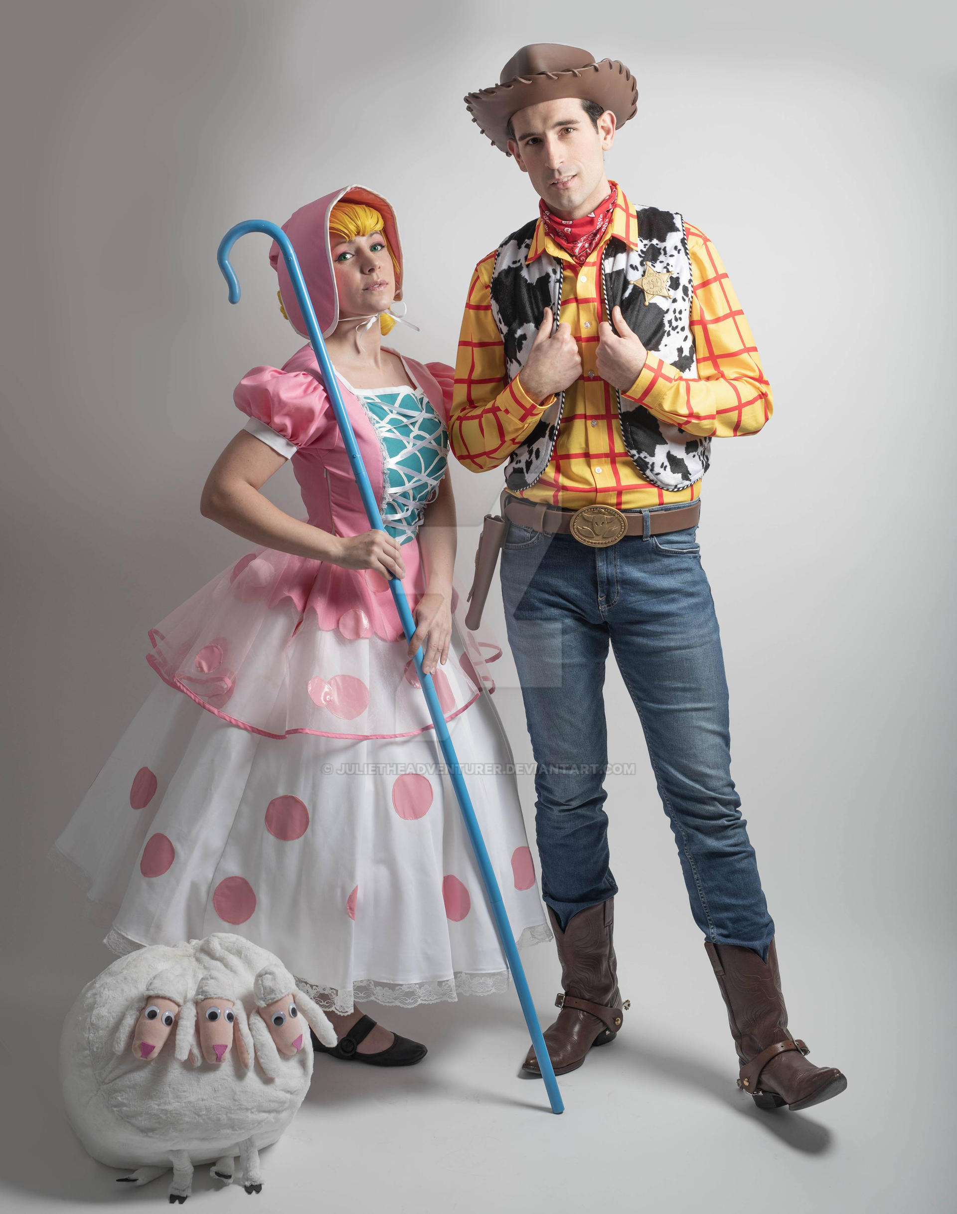 Bo Peep and Woody Toy Story Disney cosplay by julietheadventurer on