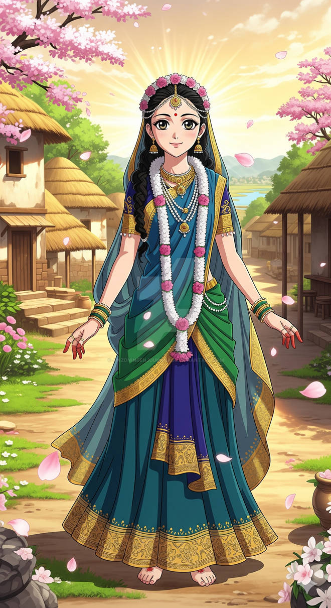 Anime Rani Anime style Radha Rani by jinzoningenjuunanago on DeviantArt