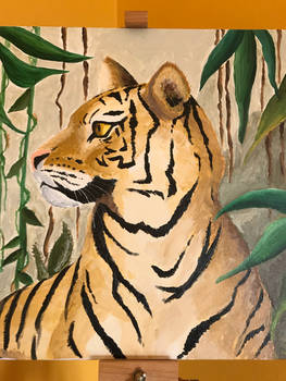Acrylic tiger