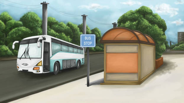 BG PAINT: Bus Stop