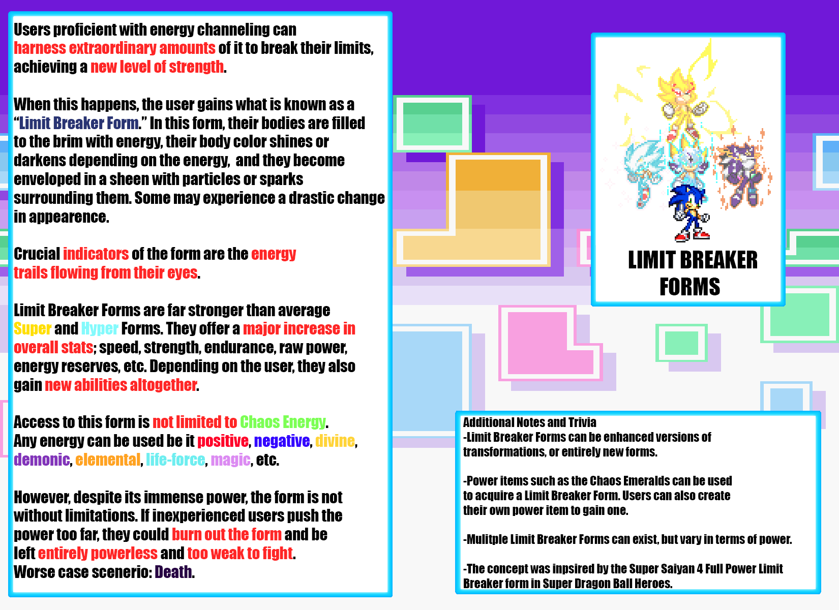 Limit Breaker Forms Explanation (Revised) by TheBlueInk on DeviantArt